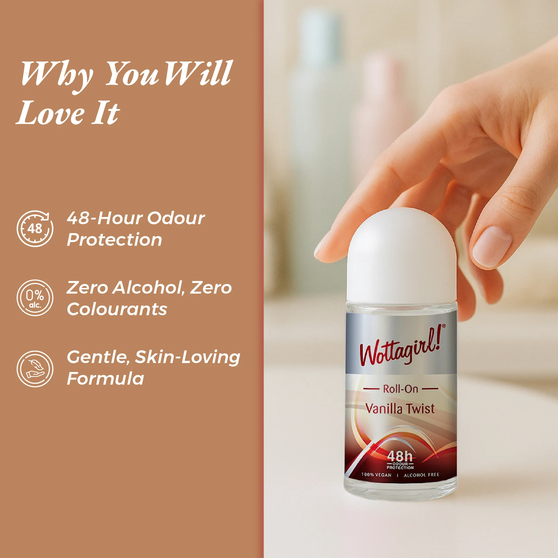 Layer'r Wottagirl Vanilla Twist Roll-On - 50ml